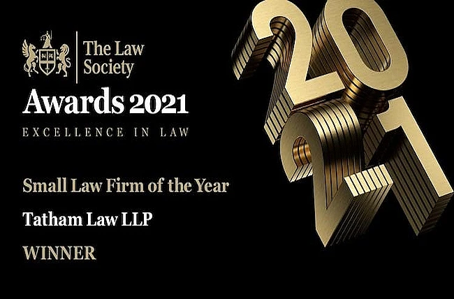 Tatham & Co win Law Society’s Small Law Firm of the Year Award